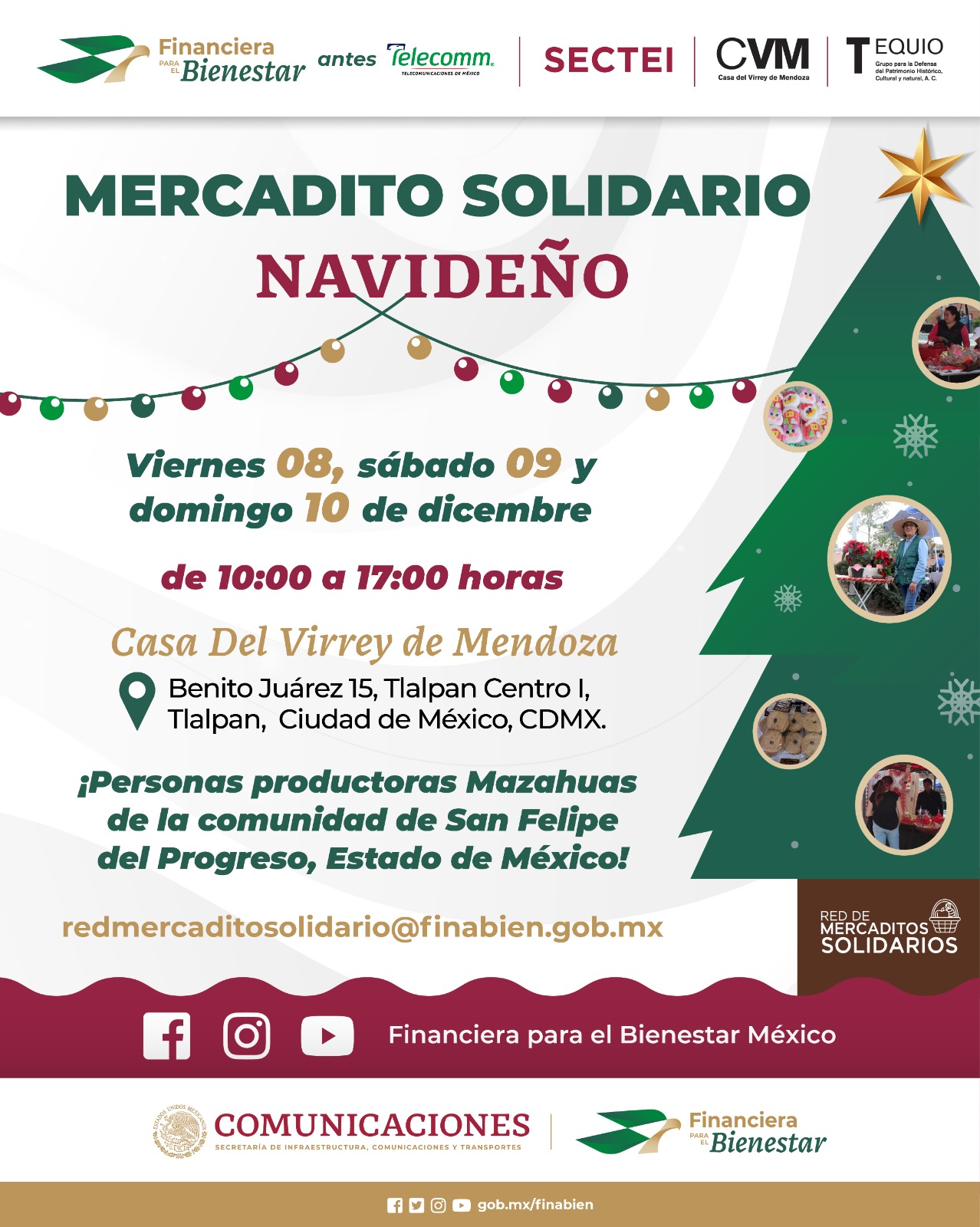 Mercadito Solidario Navideño, Casa del Virrey de Mendoza